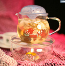  耐热玻璃哈布壶花(huā)茶壶