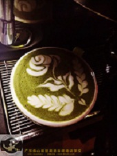 創意玫瑰抹茶拿(ná)鐵咖啡拉花(huā)系列