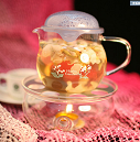  耐熱玻璃哈布壺花(huā)茶壺